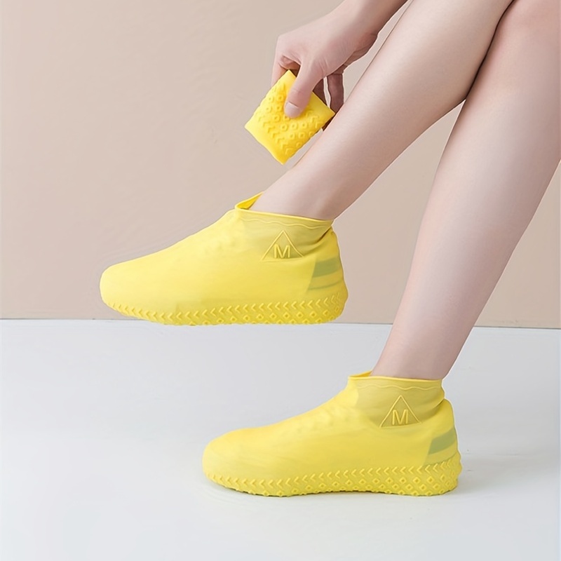 1 paire de couvre chaussures de pluie en silicone pour - Temu Canada