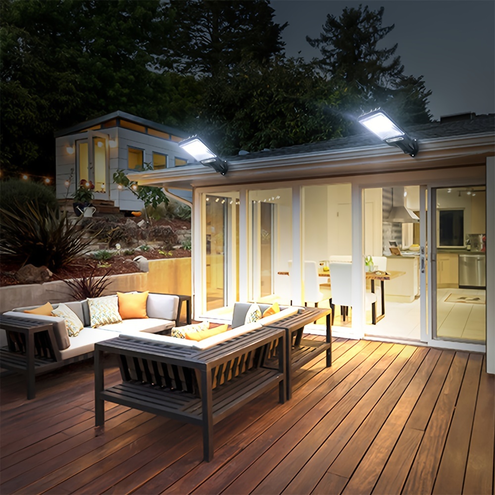 Luz LED Solar Para Con Sensor De Movimiento Jardin Patio Casa Lampara  Exterior