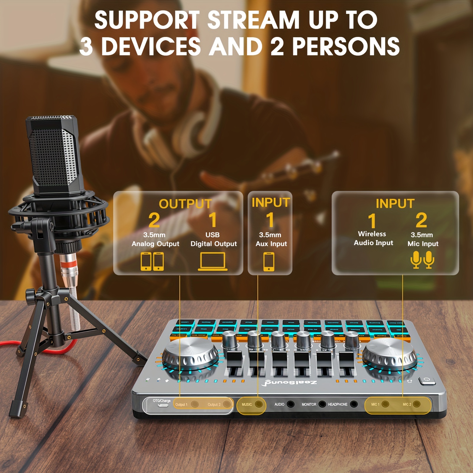 Podcast Equipment Bundle Audio Interface In One - Temu