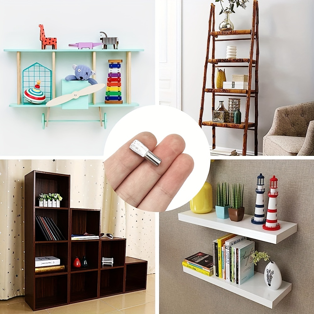 Shelf Pegs Cabinet Shelf Clips Shelf Holder Pins for Cabinet Furniture Book Shelves Supplies, 20pcs