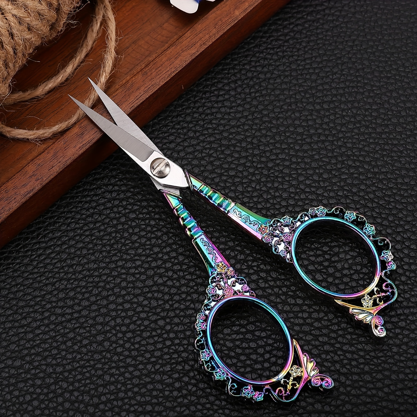 Sewing Embroidery Scissors Small Retro Sharp Tipped Scissors - Temu