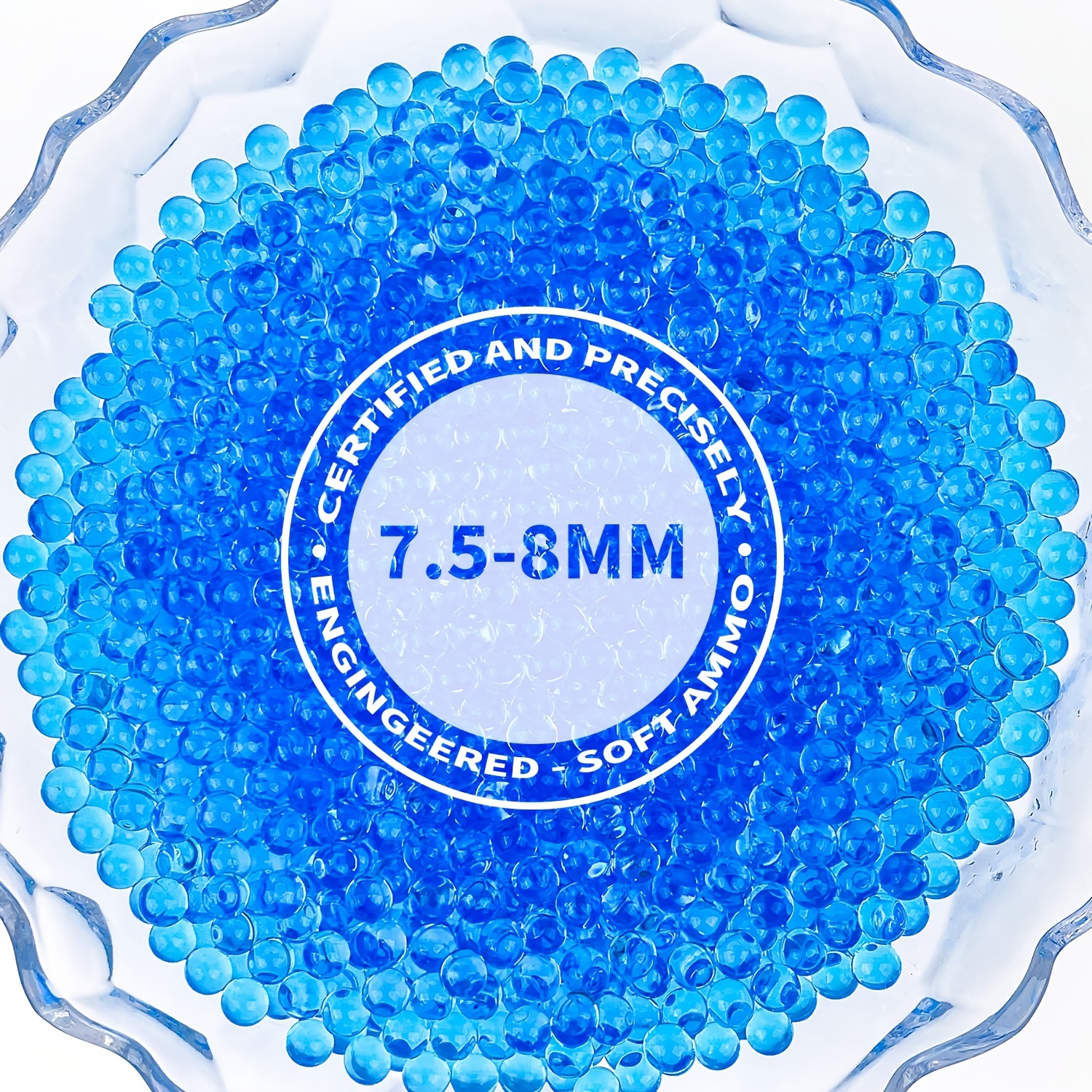 Gel Balls Blaster Refill Ammo 7 8 Mm 30000 Pieces Per Bottle Water Balls Beads Bullets Made Of Non Toxic Eco Friendly Compatible With Electric Gel Balls Blaster