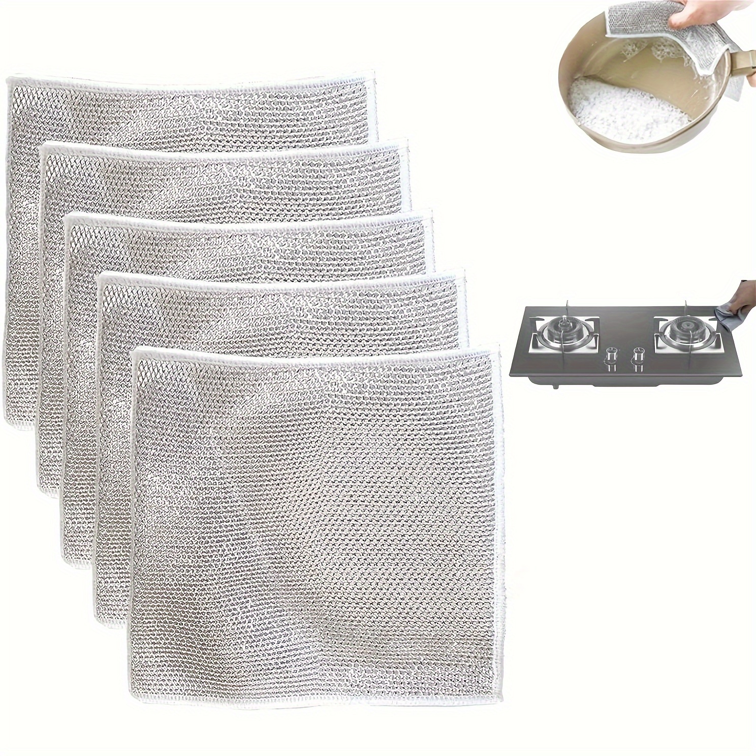 10Pack Wire Cleaning Cloth Multipurpose Miracle Cleaning Cloths
