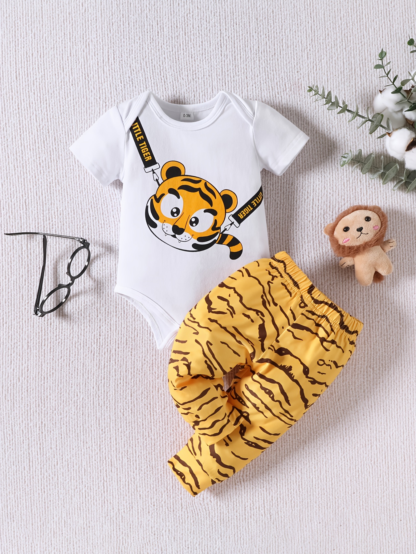 Costume Halloween Animali Baby Tiger Unisex Bambino Cartoon - Temu