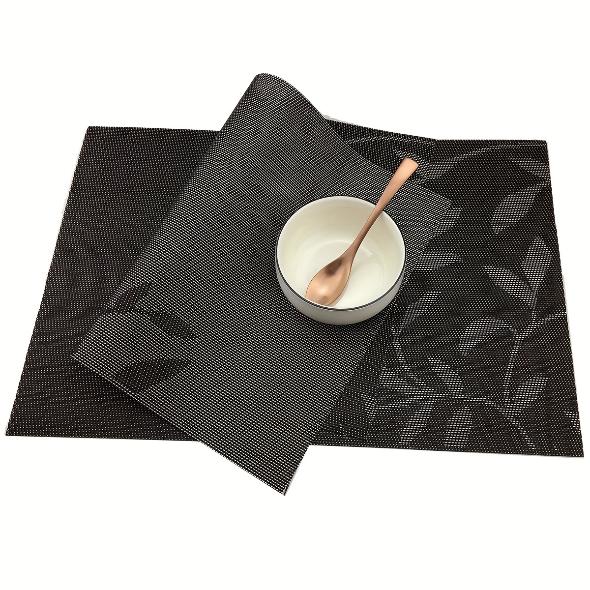 Round Plastic Placemat Leaf Shaped Pvc Dining Table Mat - Temu