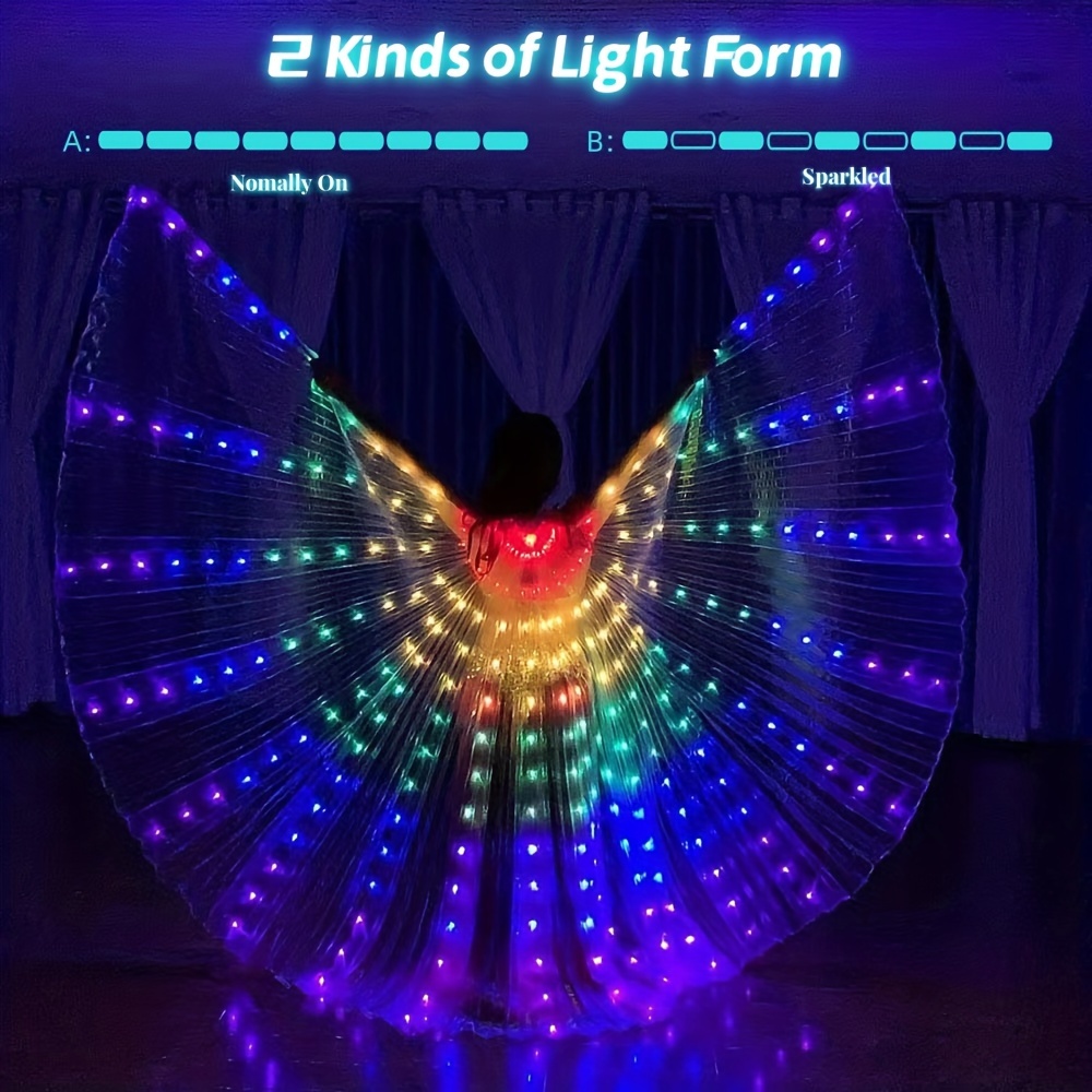 Élégantes Exquises Ailes De Fée Ange LED, Décoration D'Ailes Pour Danse  Photographie Déguisement, Accessoires De
