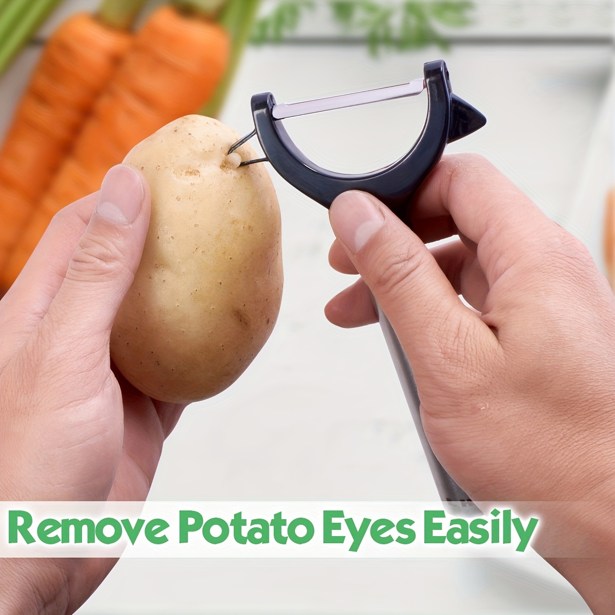 Potato Vegetable Peeler for Kitchen - Premium Stainless Steel Y