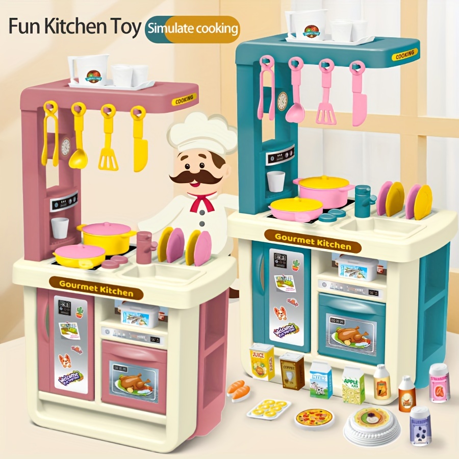 Mini Kitchen Set to Make Real Food Cooking Electric Furnace Stainless Steel  Supplies Play House Toys