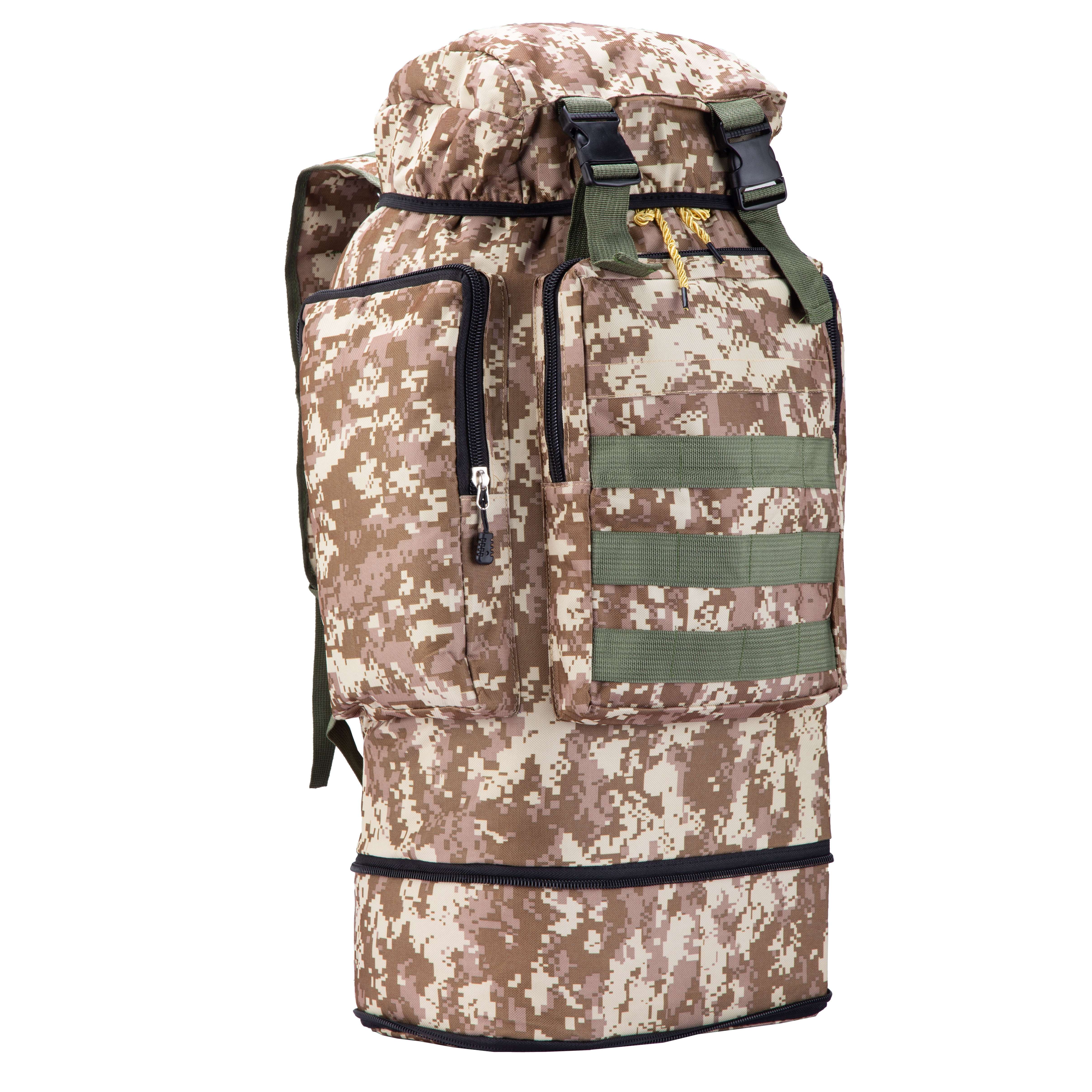 Military Tactical Backpack, Large Capacity Outdoor Hikingbag, Camouflage  Backpack For Camping Traveling - Temu