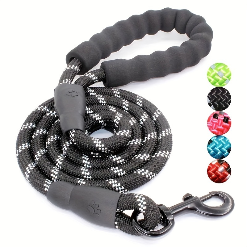 

1pc Adjustable Reflective Dog Leash For Safe Outdoor Walks - Ideal For Small, Medium, And Large Dogs