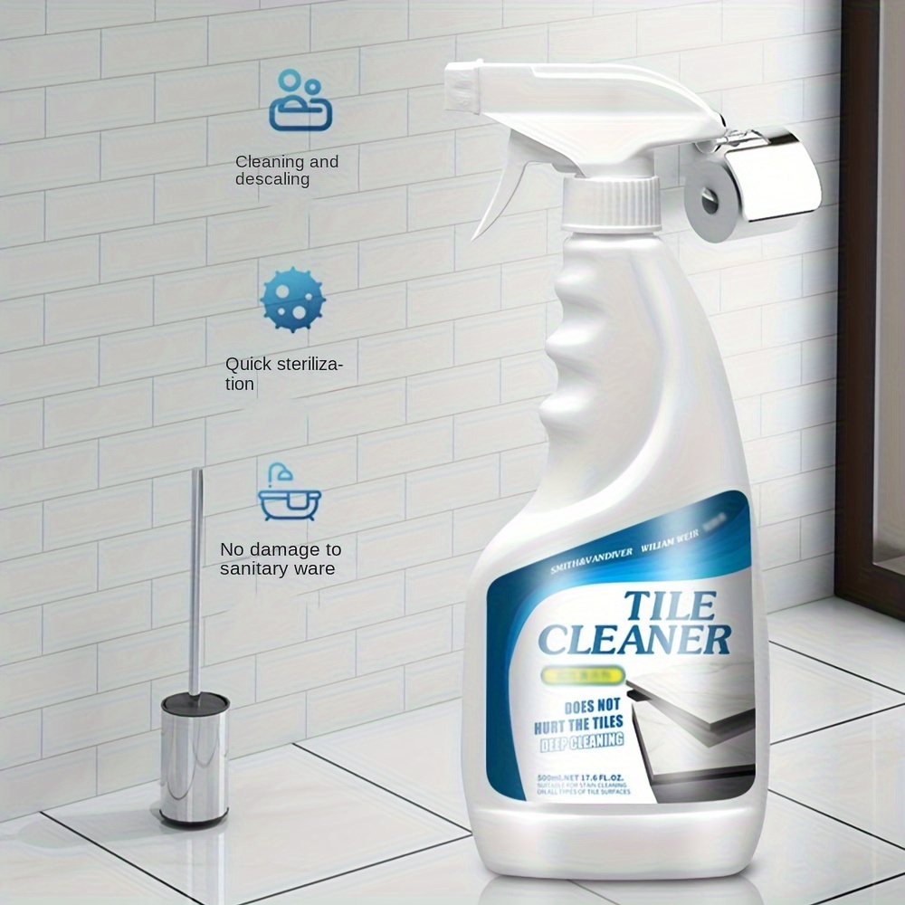 Powerful decontamination and decontamination tile cleaner for