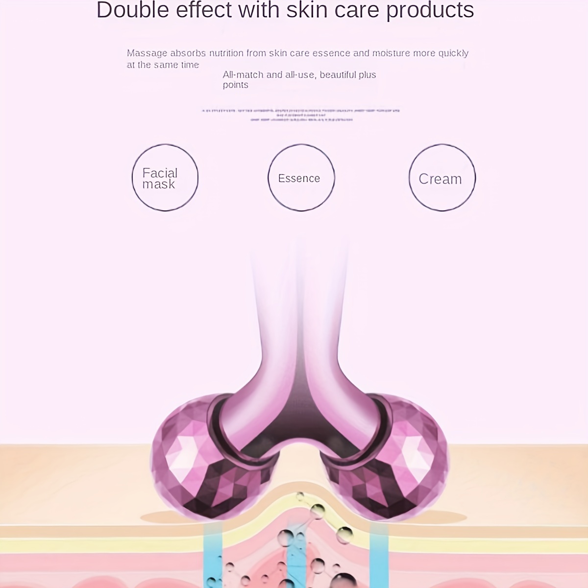 3D Face Massager Roller Contouring Massager For Face Lift & Puffiness Reduction