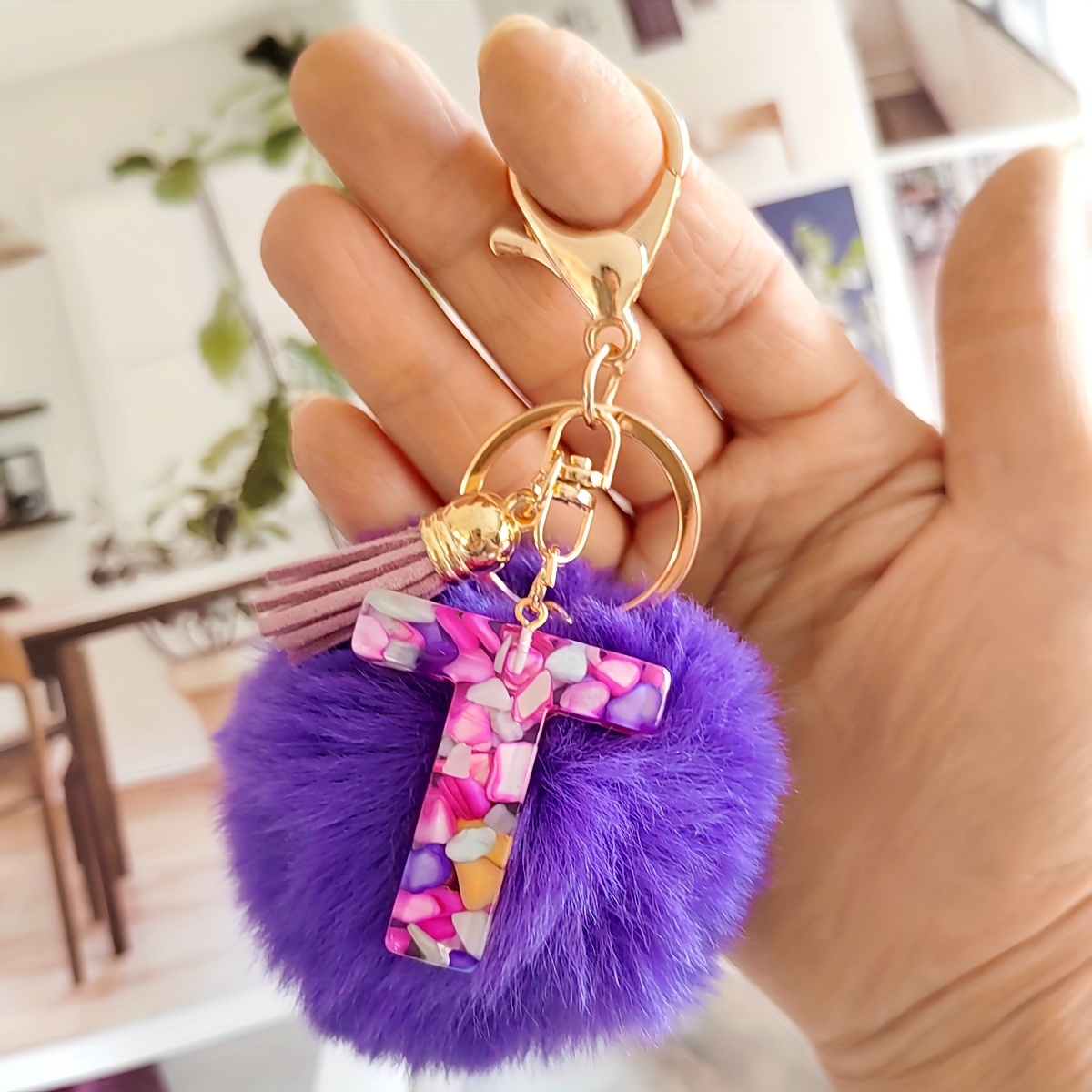 ZPB Sorority Puff Ball Keychain - d3 Creative Concepts, LLC