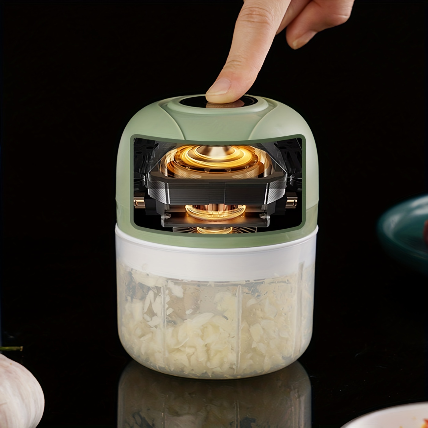 Electric Garlic Chopper Cooking Machine Onion Chopper Usb - Temu