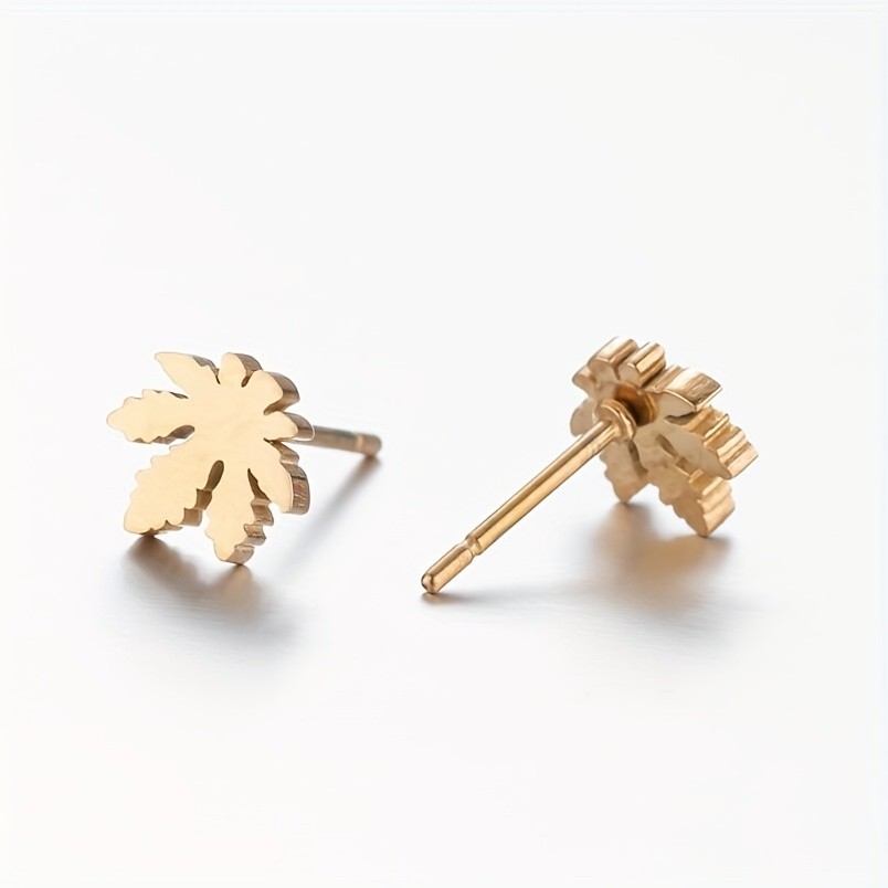 Leaf hot sale earrings men