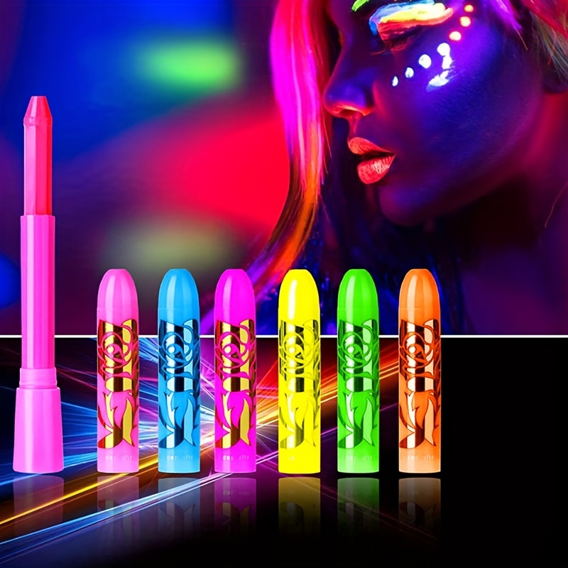 Set de 6 crayons maquillage néon UV