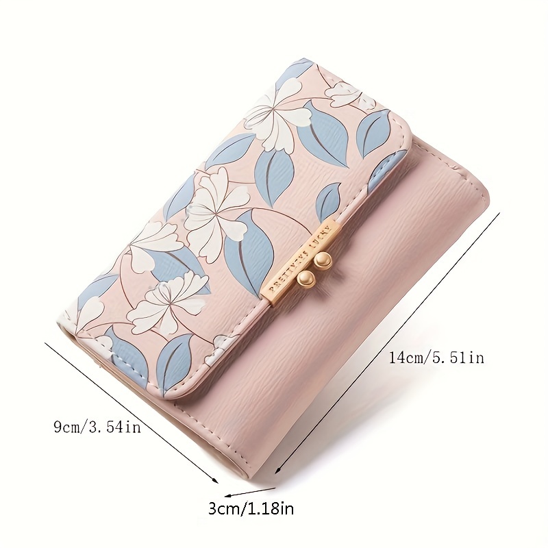 Brand New Fashion Women Wallet Small Wallets Short Design Simple Fresh Coin  Purse Three Fold Multi-function Purse Card Holder