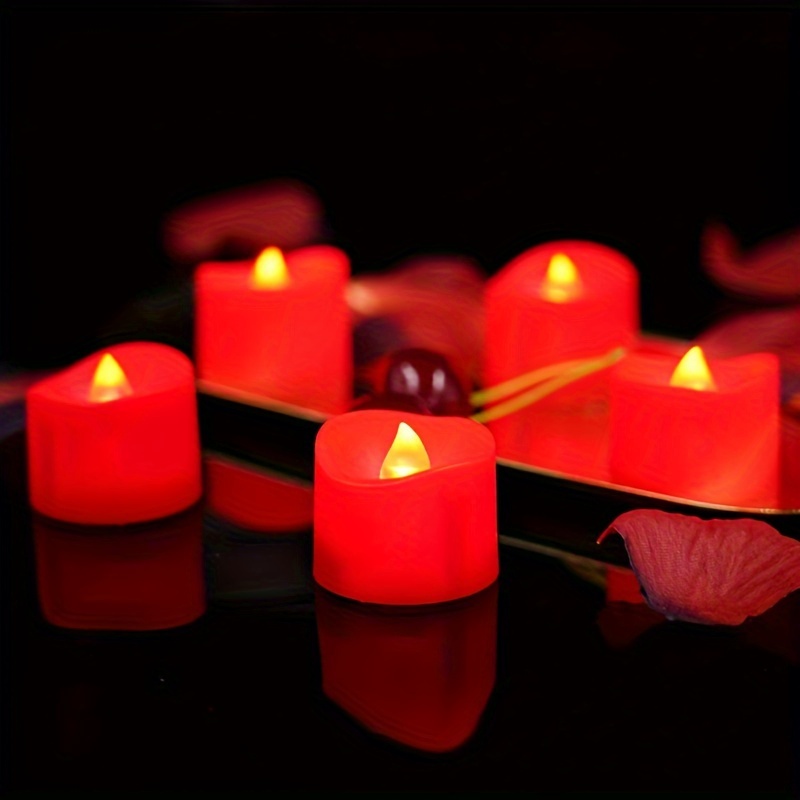 8pcs candele a LED lunghe senza fiamma alimentate a batteria a