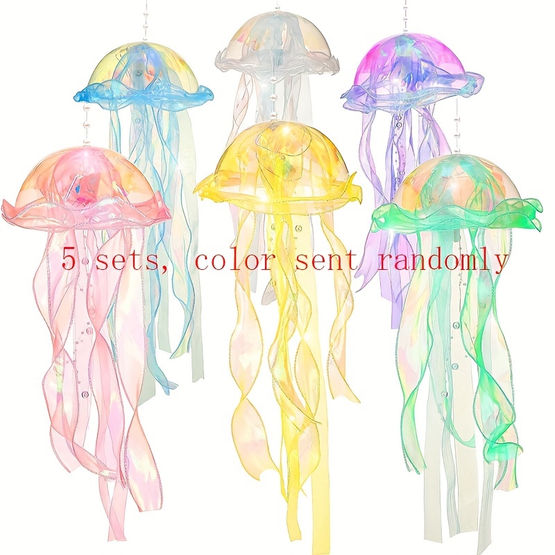 Multi Color Jelly Fish Underwater Party Decorations DIY Hanging