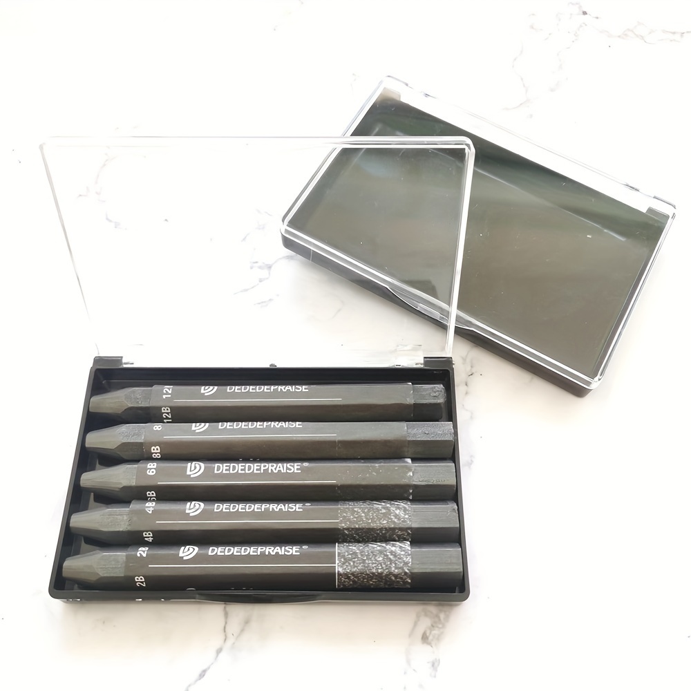 Graphite Sticks Graphite Rod Water Soluble Graphite Rod Graphite Stick Set  Drawing Supplies 5 Pcs Graphite Sticks Water Soluble Safe Hex Rod Graphite  Stick Set For Sketching 