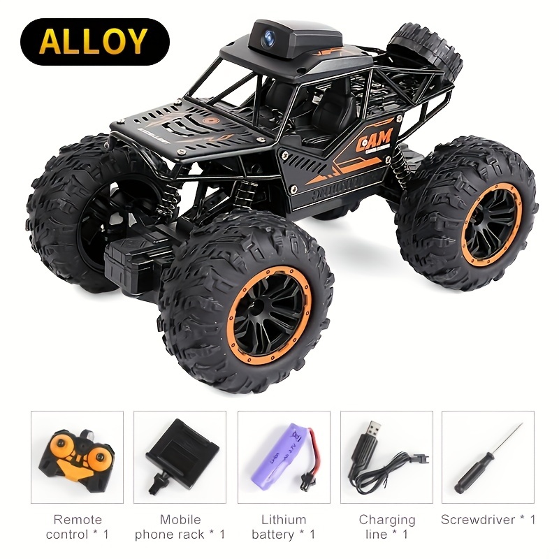 1:16 Alloy Gesture Sensing Remote Control Car, Hand Controlled RC Car 360°  Rotating 4WD 2.4Ghz RC Monster Trucks Stunt Vehicle with 2 Rechargeable  Batteries for Christmas Gifts Kids 