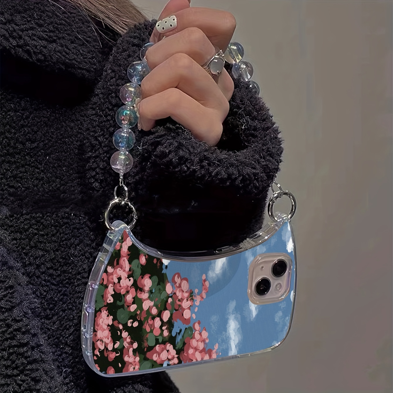 cute simple small bend bag suitable for   14 13 11 7g   phone case details 1