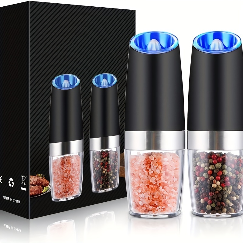 Electric Salt And Pepper Grinder Set Automatic Spice Mill - Temu