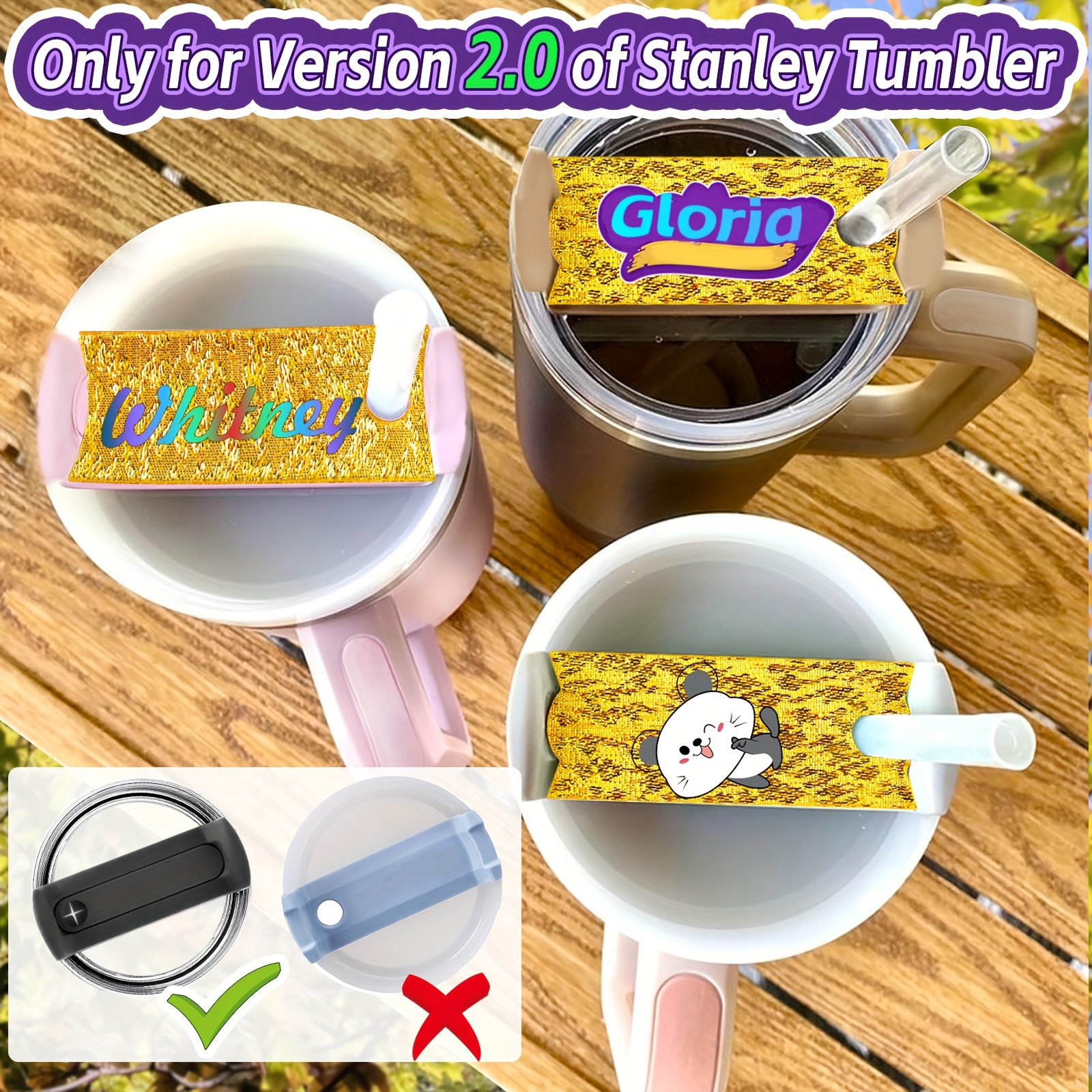 Tumbler Tag, Stanley cup nameplate, Tumbler nameplate, Personalize