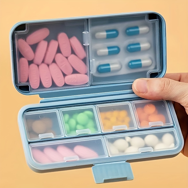 1pc Medicine Box Jewelry Storage Box Pill Organizer Portable Pill