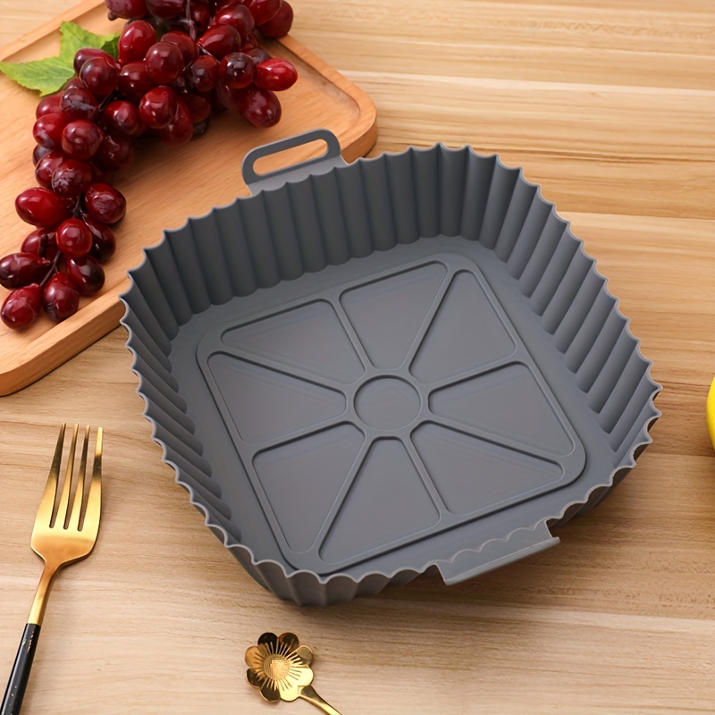 Square Airfryer Liners Reusable Baking Basket Kitchen Grill Tray Reusable  baking pot oven tray household Baking accessories - AliExpress