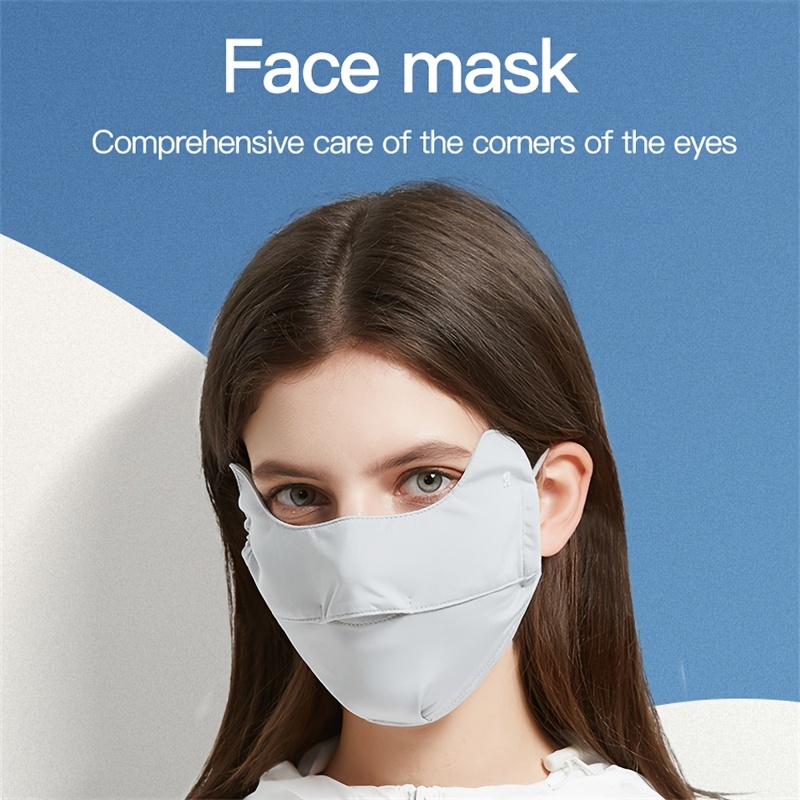 Paisley Print Face Mask Eye Corner Protection Breathable Uv - Temu