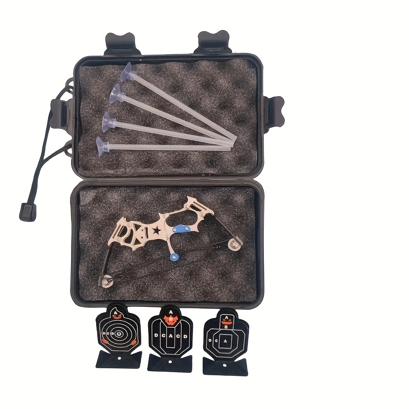 New Upgrade Style Mini Toys Gifts Powerful Mini Crossbow Stainless Steel  Shooting Toy Including Installation Tools Fire Arrow and 4 Mm Steel Ball