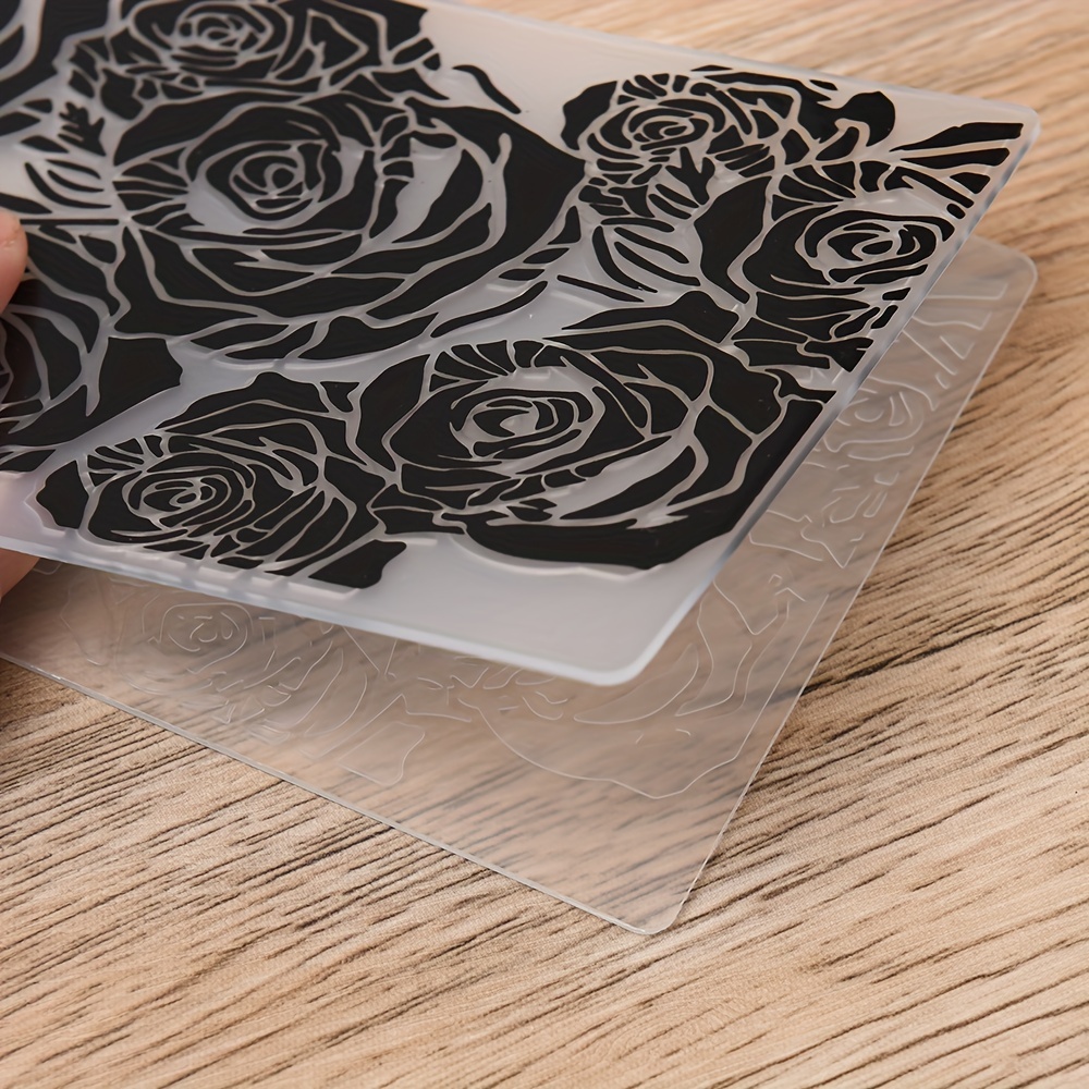 Rose Embossing Folders For Card Making Photo Album Diy - Temu