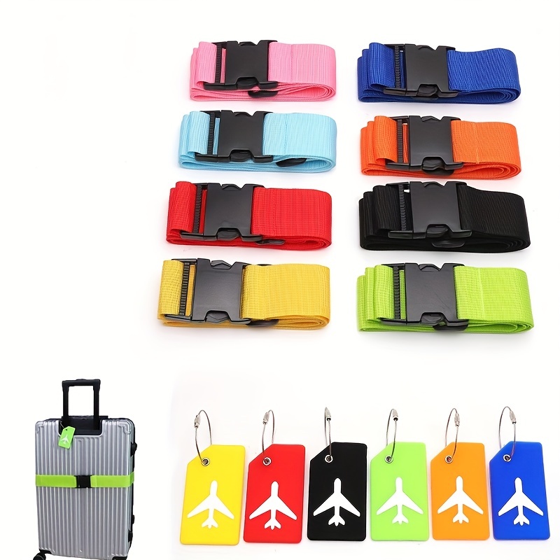 Adjustable Luggage Straps Metal Loop Luggage Tags Travel - Temu Canada