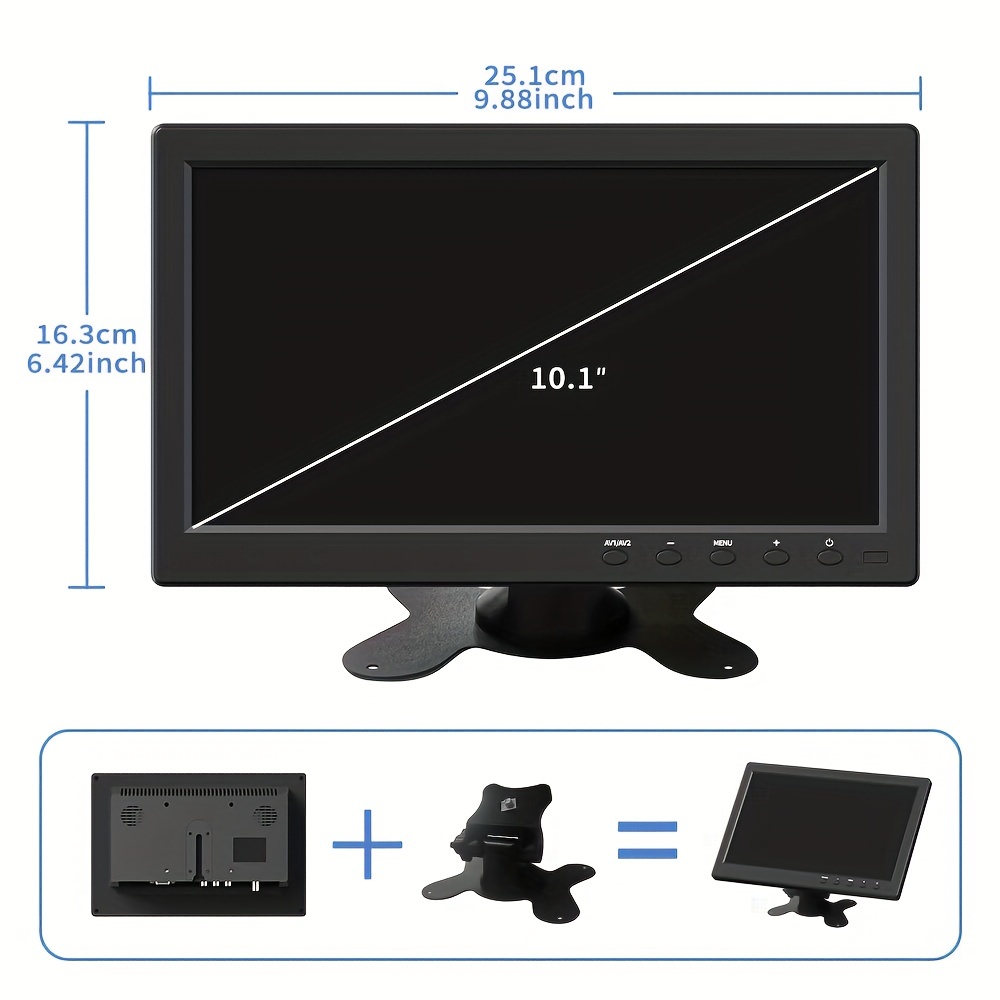 10.1 LCD Display with HDMI Input, HDMI LED Display