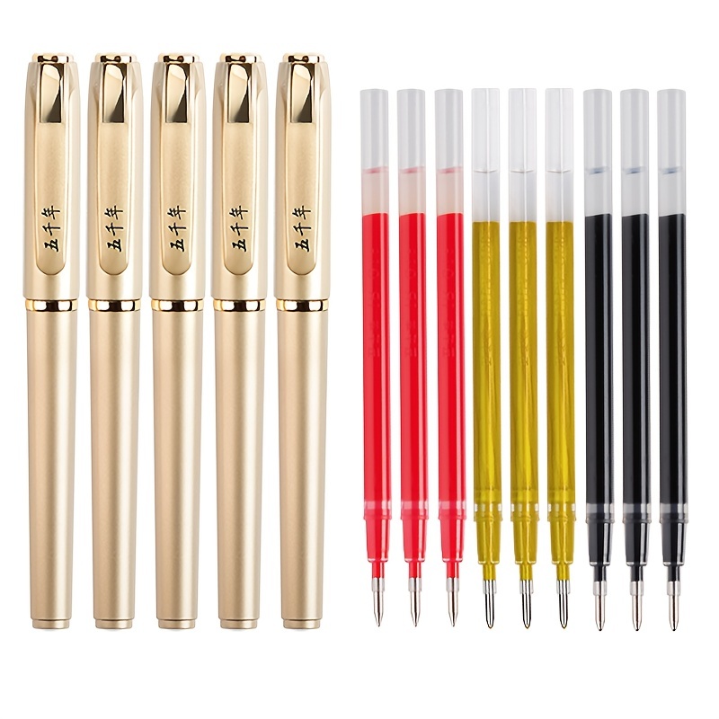 Gold Ink/red Ink/black Ink Hard Pen Calligraphy Pen, Gel Pen