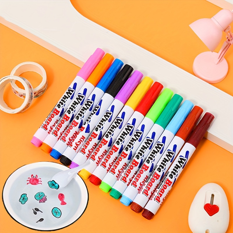 Magical Water Painting Pen, Magic Doodle Drawing Pens, Doodle Water  Floating Painting Marker Pens for Kids Adult Drawing Gift 