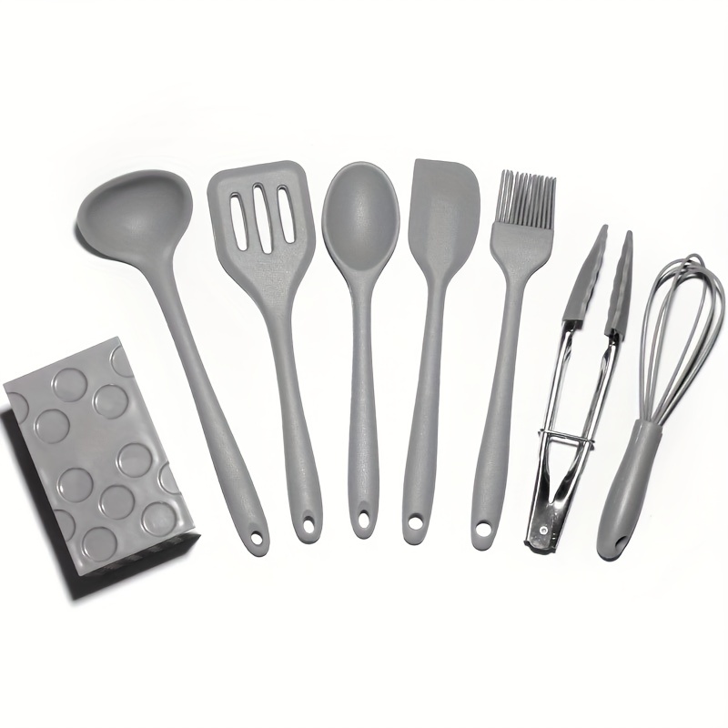 2 Piece Mini Kitchen Utensil Set- Stainless Steel and Silicone Kitchen Tools