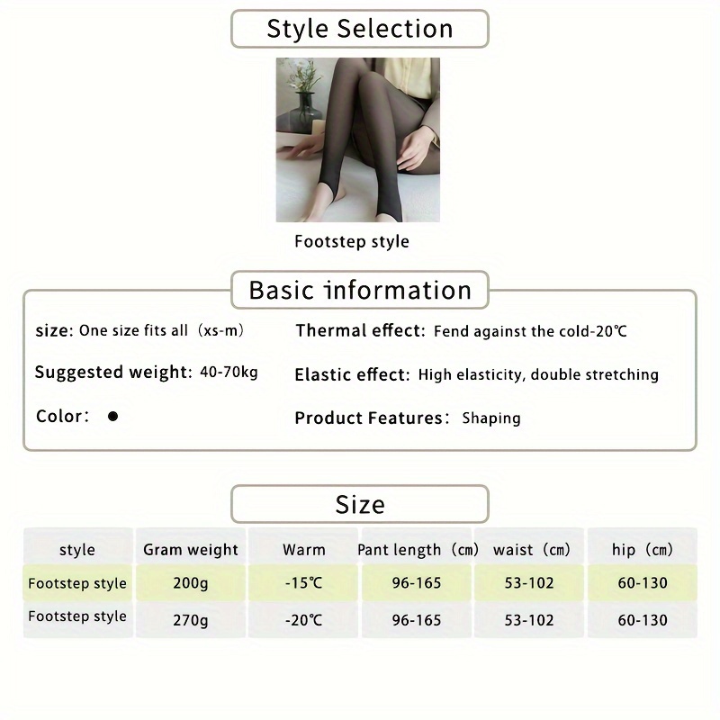 Winter Warm High Stretch Pantyhose Thickened High - Temu United Kingdom