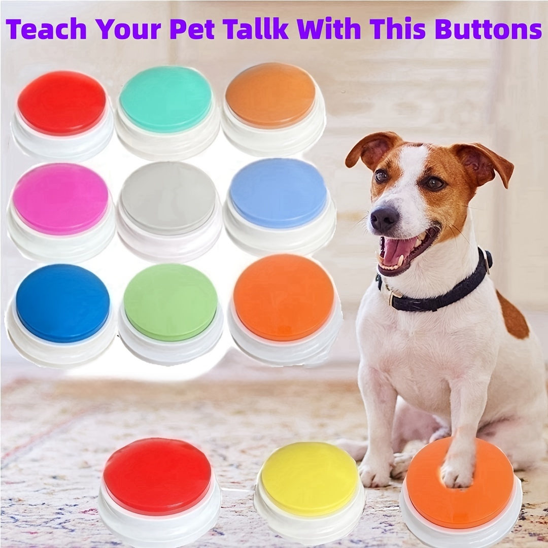 Battery Powered Voice Recording Button for Dog Communication Pet Training  Buzzer Device - Pink Wholesale