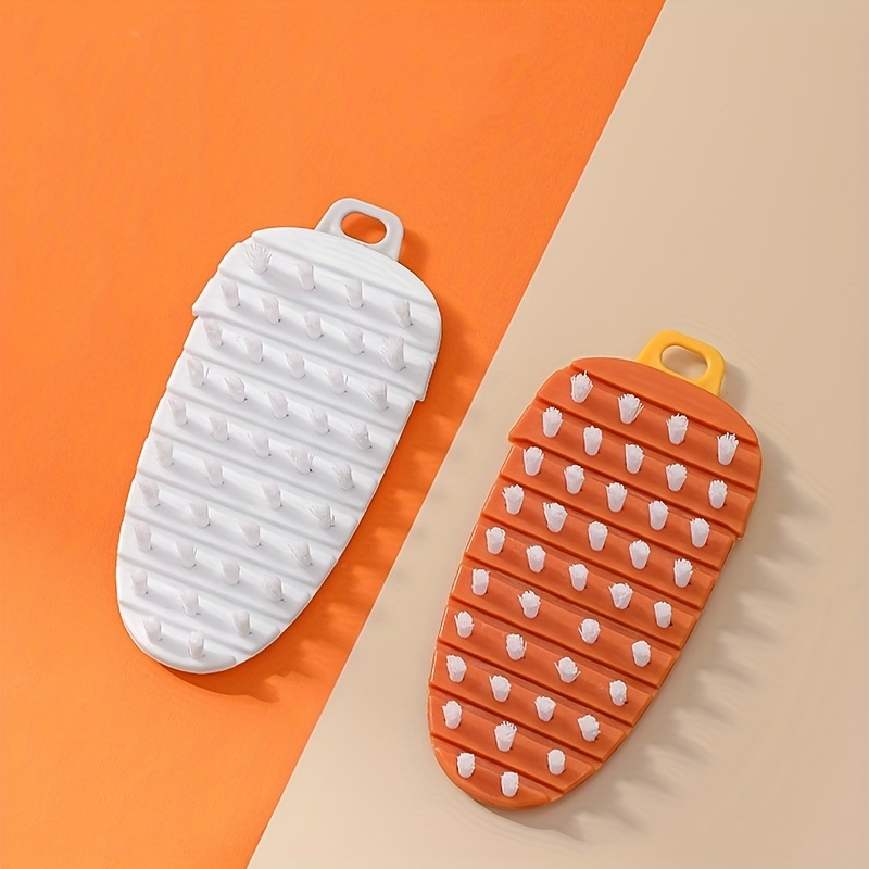 Multifunctional washing brush for fruit and vegetable, can be bent