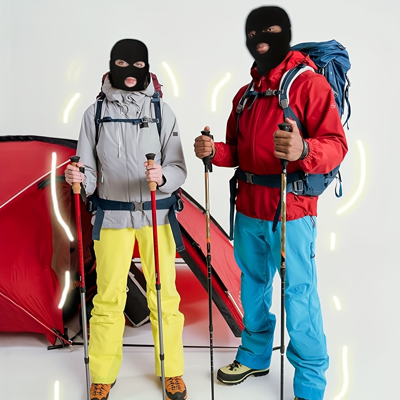 Protège-Nuque De Ski D'Hiver Pour Femmes Automne Et Hiver Or