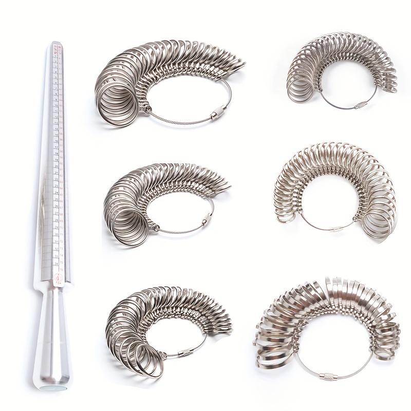 Ring Sizer Measuring Tool Aluminum Ring Mandrel Dual - Temu