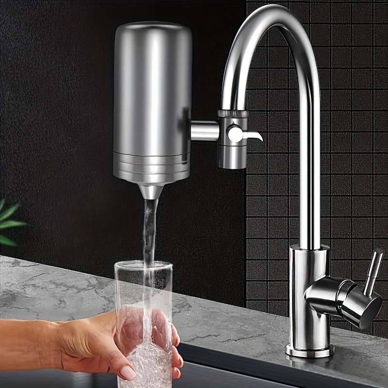 Filtre robinet d'évier d'eau en acier inoxydable avec système de filtration  en