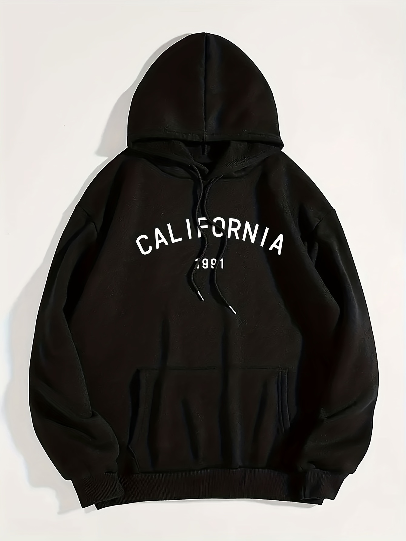 Sudadera Estampado Letras California Sudadera Informal Manga - Temu