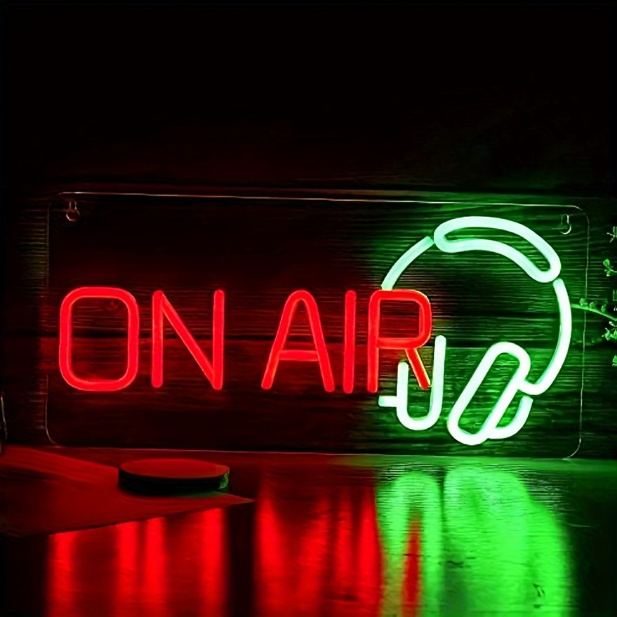 1pc Live Neon Sign Led Live On Air Luces Neón Twitch Tiktok - Temu