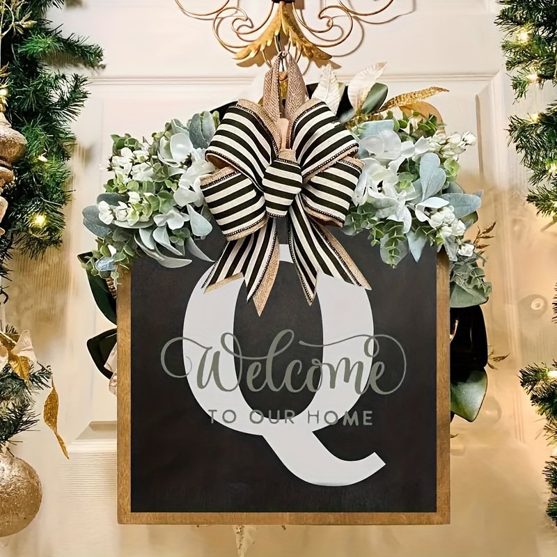 Last Name Year round Front Door Wreath Family Surname Logo Temu