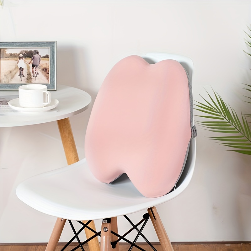 Pink Cotton Back Support Cushion