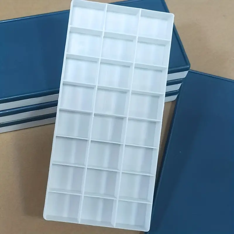  Plastic Palette - Watercolor Palette Folding Paint Tray Plastic  Painting Pallet with 24 Compartments, Color Mixing Pallete/Paint Trays for  Kids