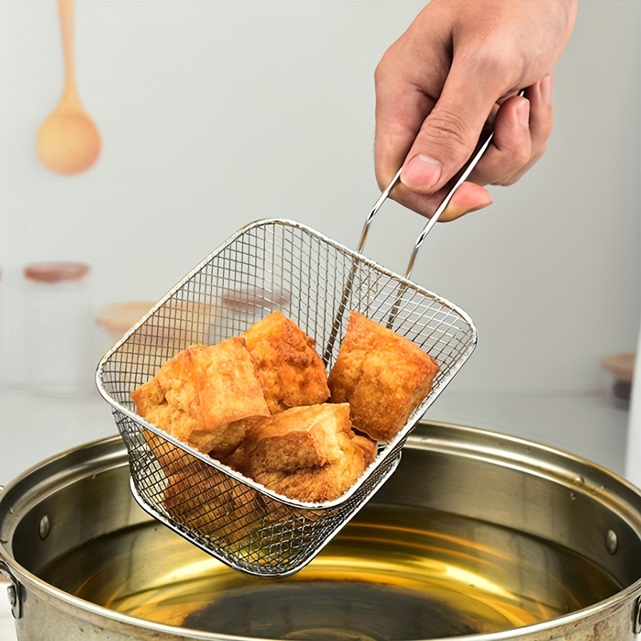 deep fryer pot Kitchen Gadget Colander Tool Fryer Basket with